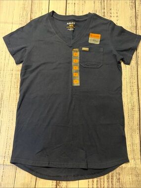 Ariat Rebar Women’s T-Shirt - Size Small Navy Blue Short Sleeve NWT
